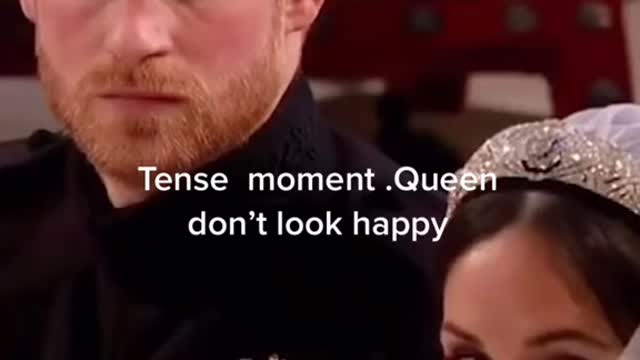 The moment of looking at each other