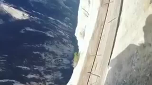 The most dangerous hike in the world. Film by a GoPro.
