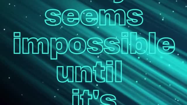 Nothing is impossible I Daily Quotes