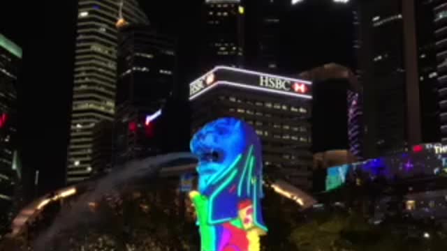 Singapore Merlion Light & Show