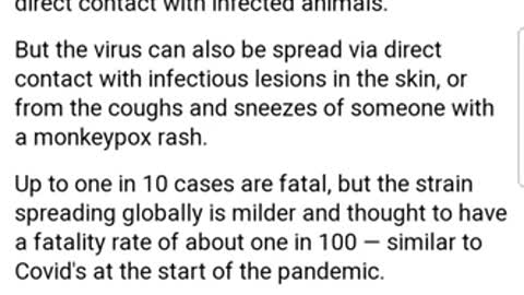 Monkeypox / Smallpox Update