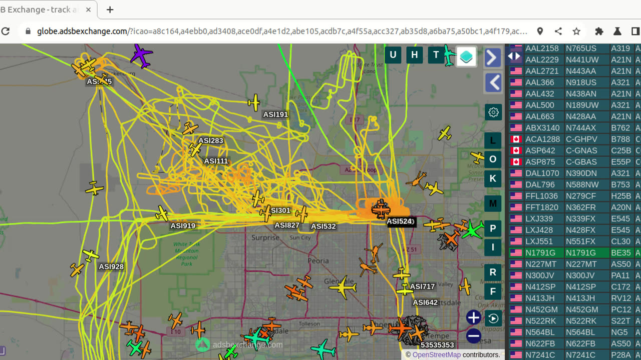 Bird Mafia Utah N663WT again, back over Morristown 1pm Jan 6th 2024