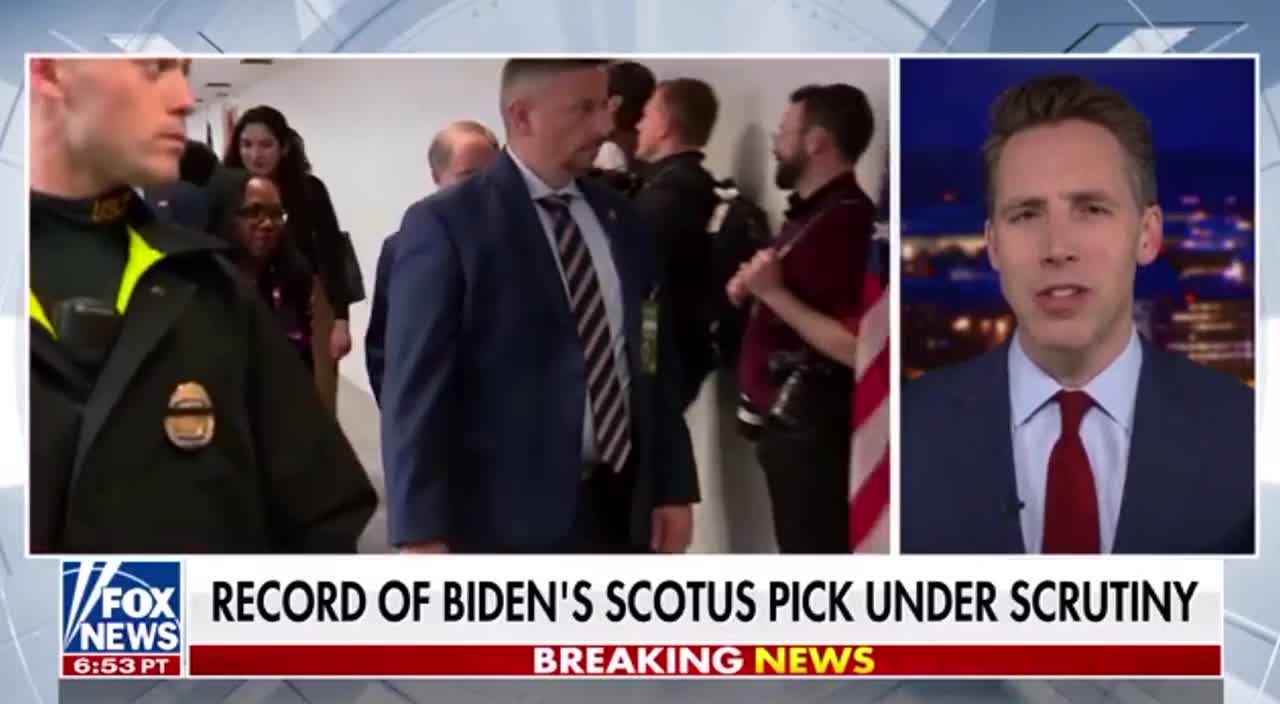 Senator Hawley: Biden Supreme Court Justice Nominee has a soft spot for child sex offenders