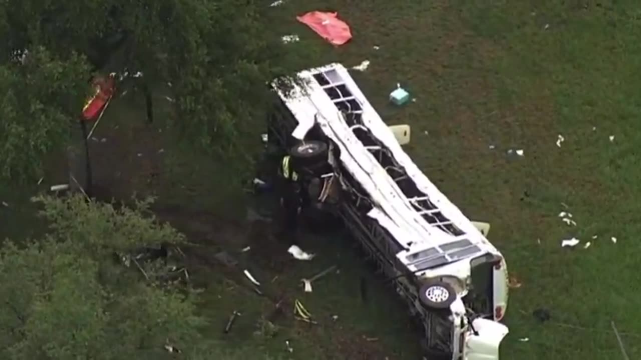 Multiple deaths reported in crash involving migrant bus in Marion County, Florida