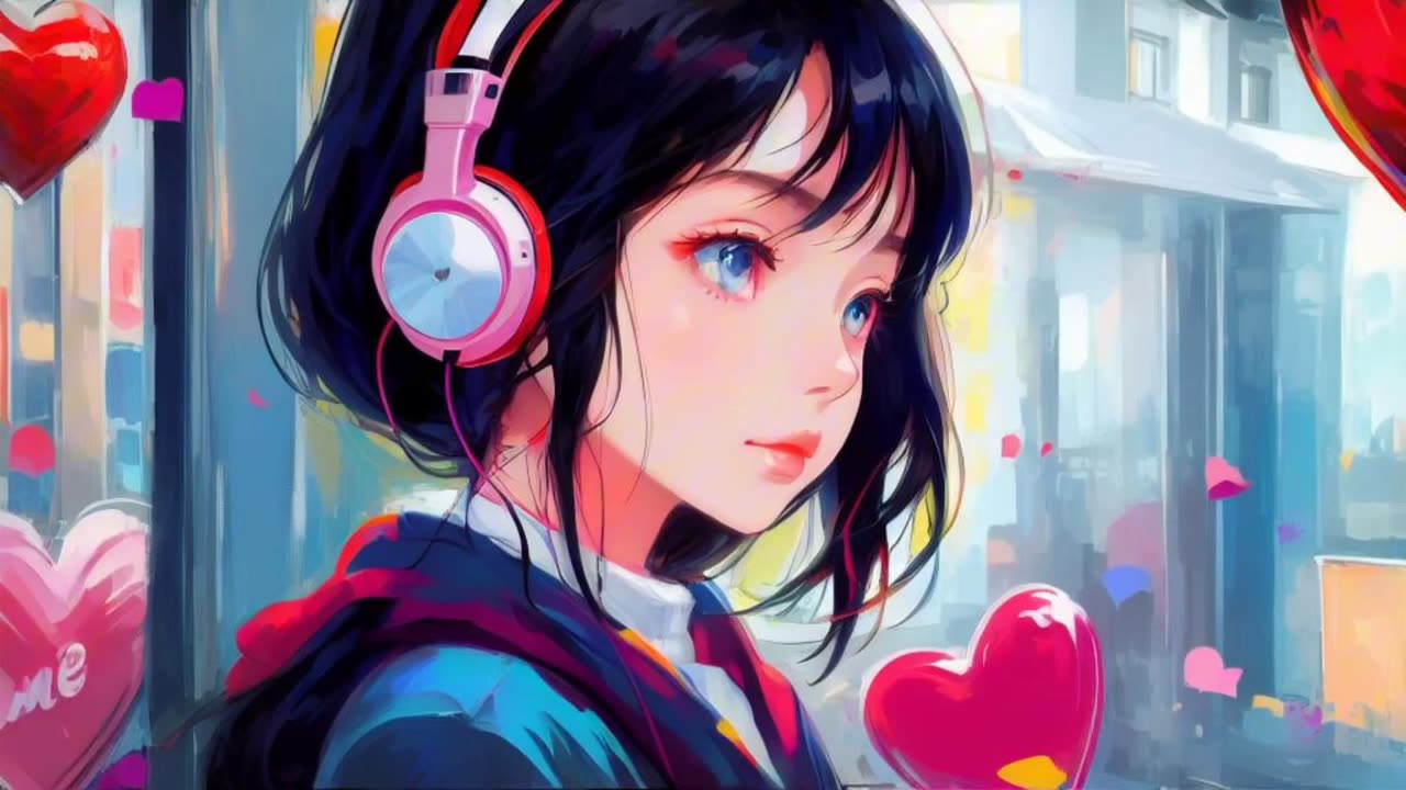 Girl Listening To Valentine Day Special Lofi Music | My Signature Instrument