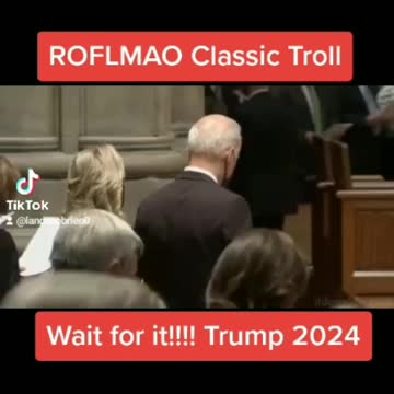 Biden Trolled in church