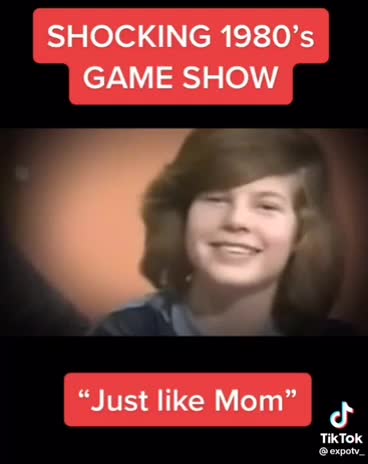 The disturbing 1980's game show Just like mom pedophiles harassment children