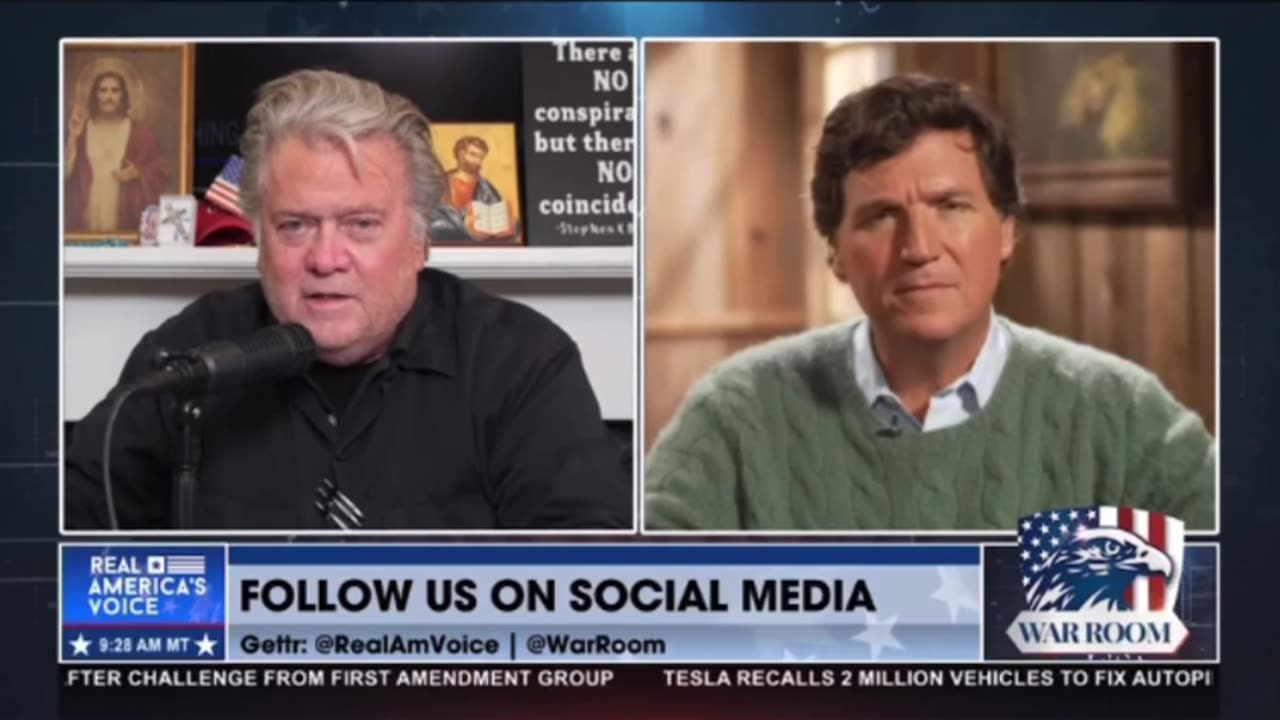 Tucker on War Room part 2