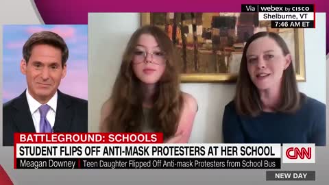 Mother Proud Of Daughter For Flipping Off Mask Protestors