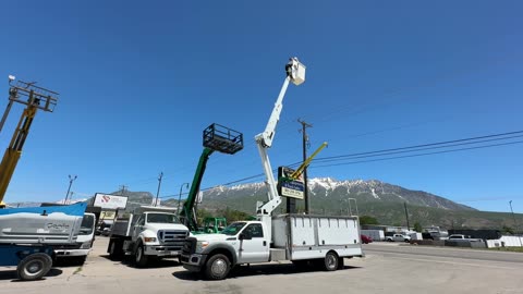 Boom Bucket Truck 2012 Ford F-550 50' Working Height Lamplighter 6.7L Diesel