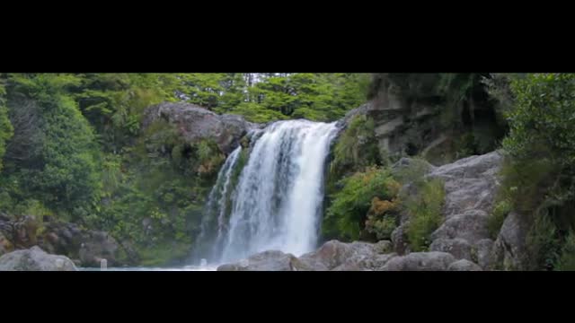 Beautiful Waterfall at Forest Video #9