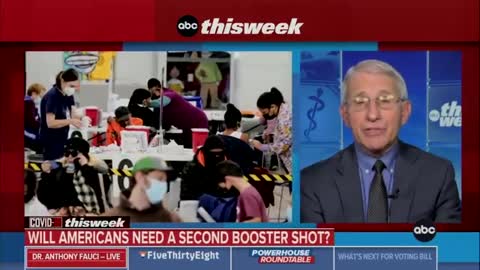 Fauci: "We may need to boost again. That's entirely conceivable."