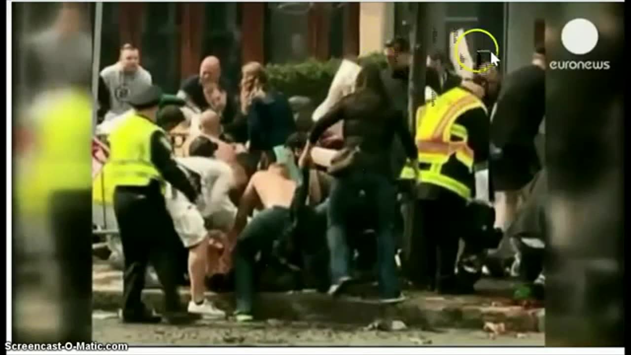 BOSTON MARATHON BOMBING HOAX CLIP