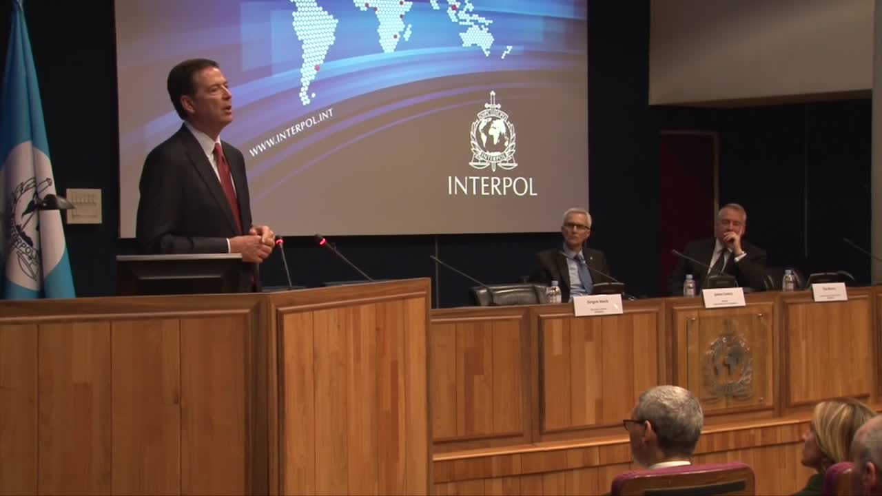 FBI Director visits INTERPOL