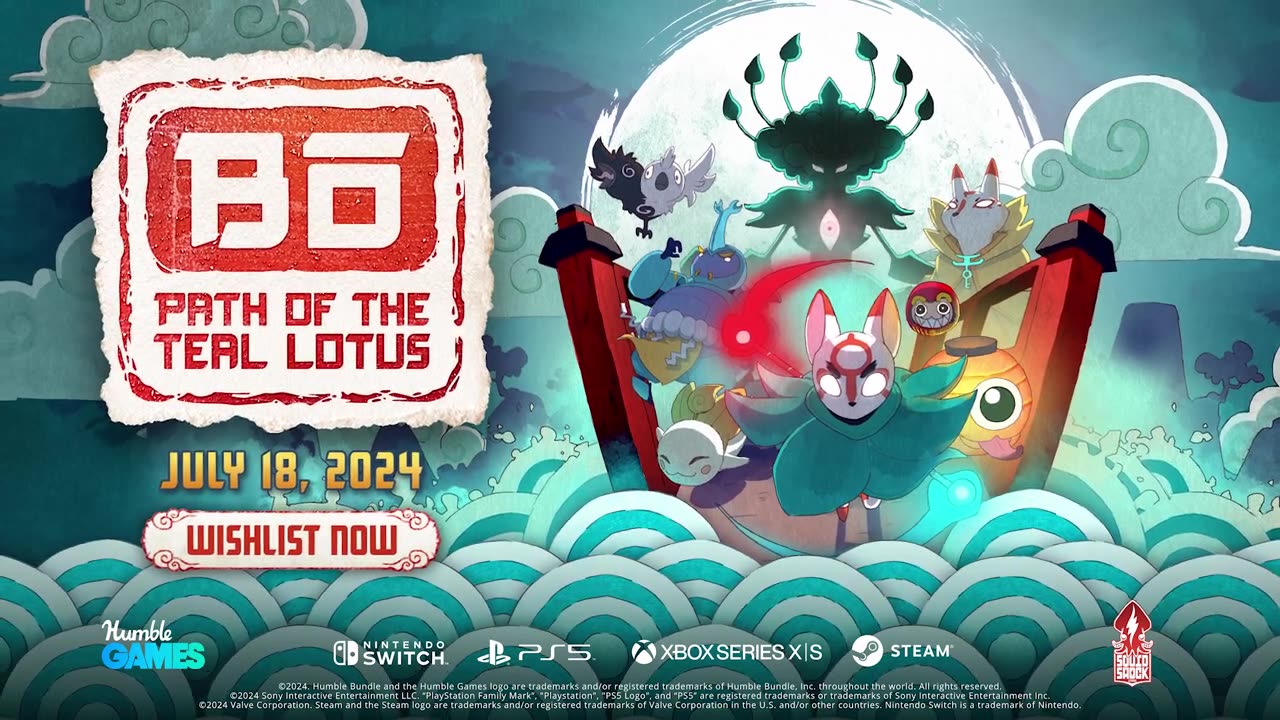 Bō_ Path of the Teal Lotus - Release Date Trailer _ Humble Games