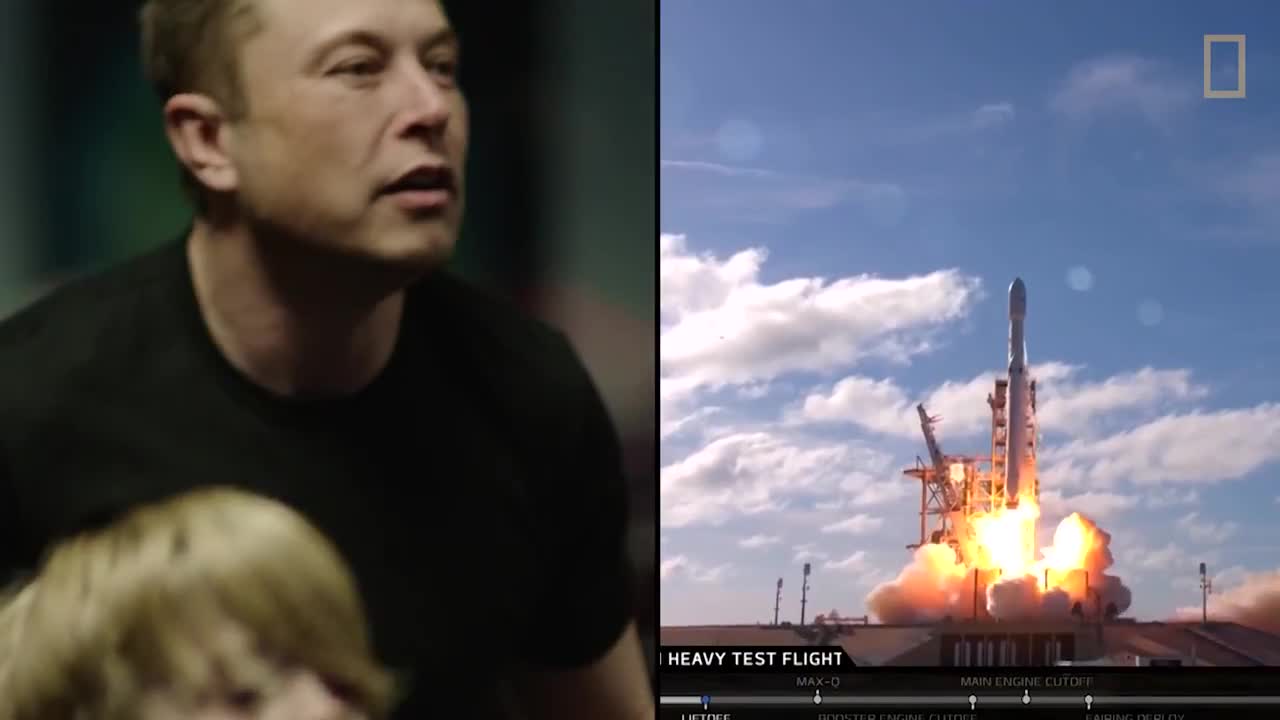 Elon musk behind the scene Tesla model Rocket