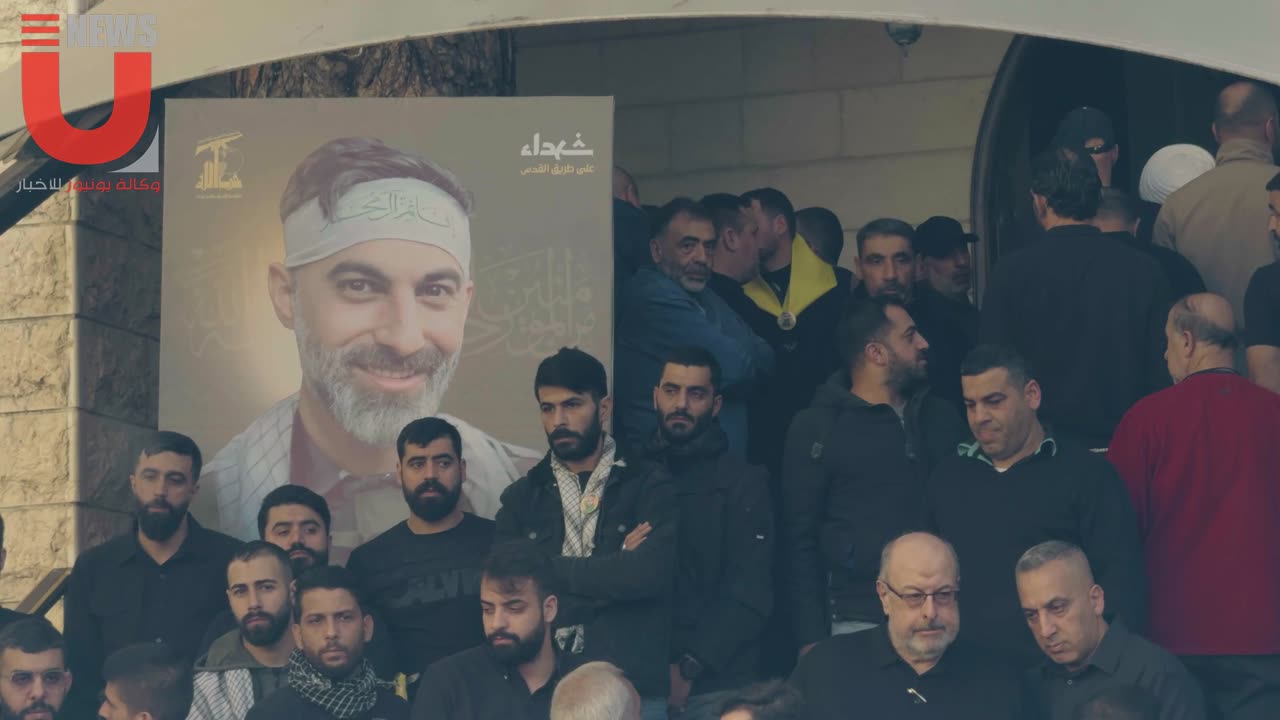 لبنان | النائب محمد رعد يتلقى التعازي والتبريكات باستشهاد نجله عباس في حسينية بلدته جباع