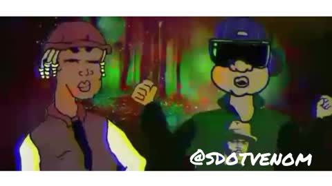 Hip Hop comedy animation, MC Lil lete hold something