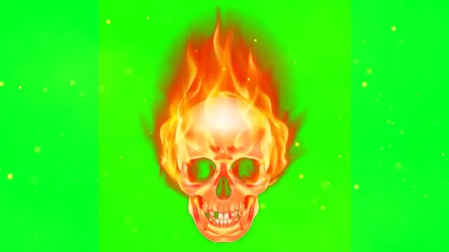 Ghost Rider Skull green screen - Skull green screen effect - #greenscreen #greenscreen