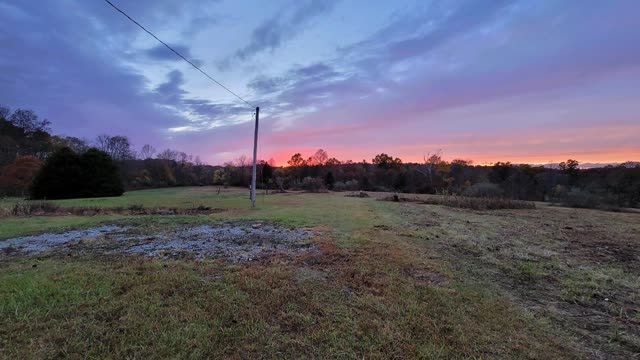 Sunset on Glory Hill Farm