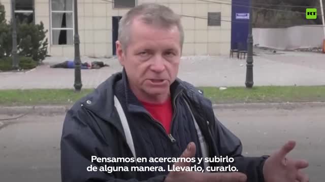 Un residente RUSSO di Mariupol rivela l'uccisione di civili effettuata dai combattenti ucraini del battaglione nazista Azov