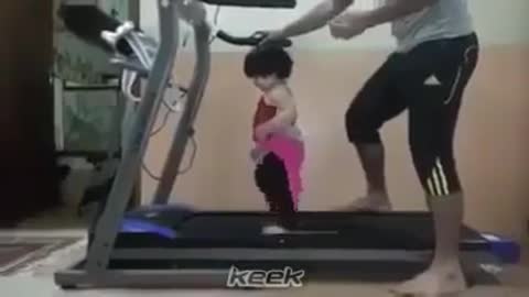 Baby Fitness Coach, Baby in gym shows off his daily workout routine, Priceless Moment