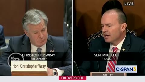 FIREWORKS: Usually Calm Mike Lee is LIVID with FBI Director Wray