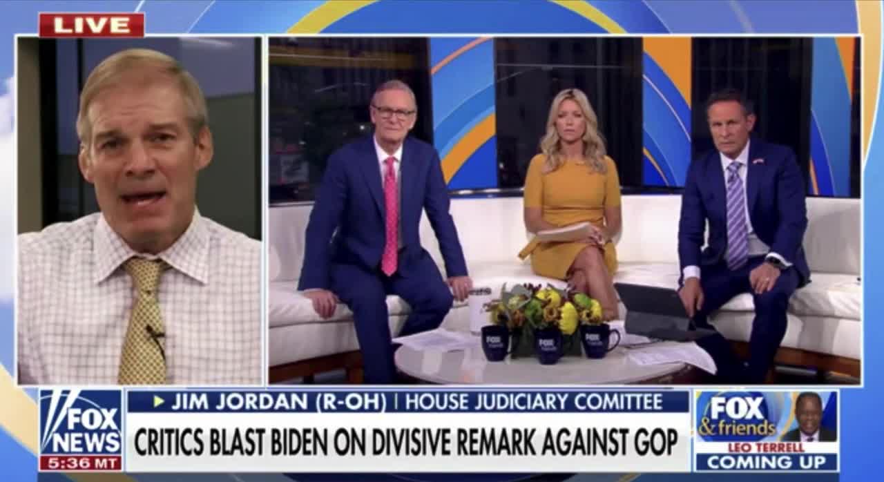 Jordan SLAMS Biden for Calling Rs Extremists