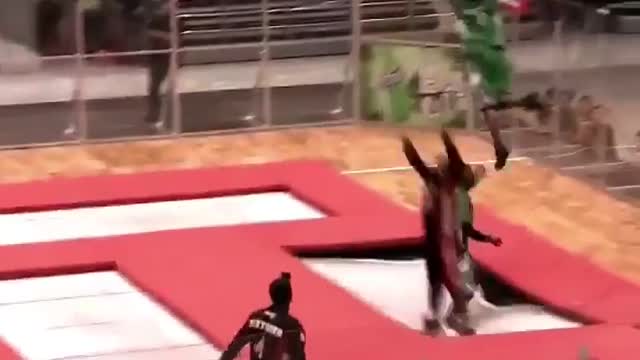 Basketball but with trampolines