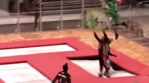 Basketball but with trampolines