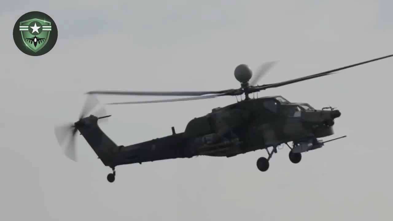 The Powerful Ukrainian army shoots down a Russian helicopter