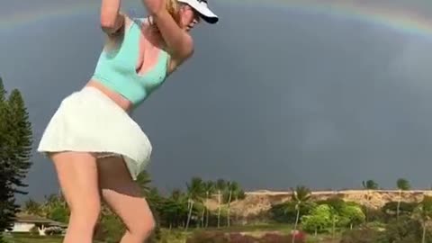 Golf under the rainbow