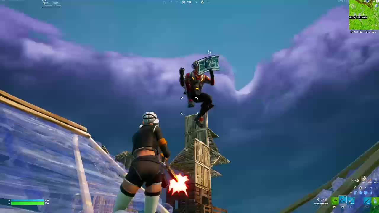 Mid Fortnite clip (Fortnite: Battle royale)