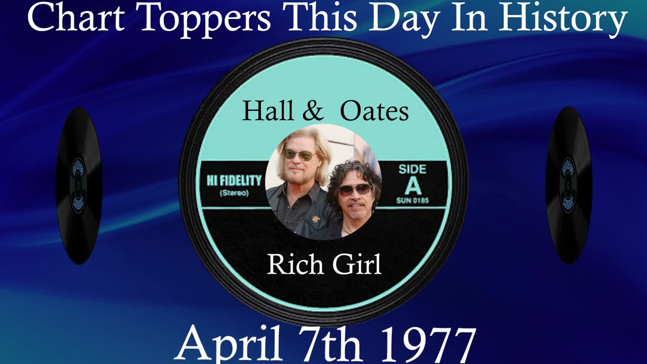 #1🎧 April 7th 1977, Rich Girl by Daryl Hall & John Oates