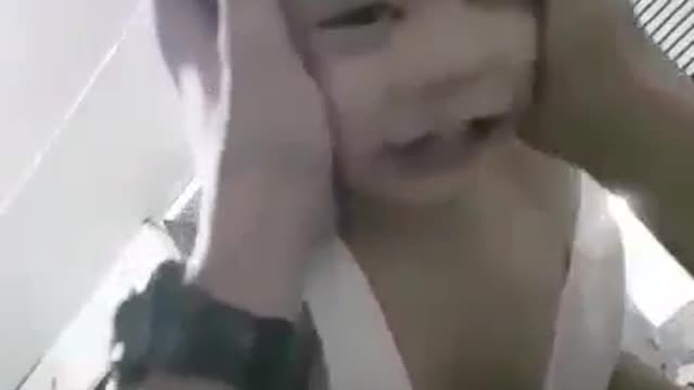 Baby Boy Stretches Face And Gets Tickled! Looks Ridiculously Funny!