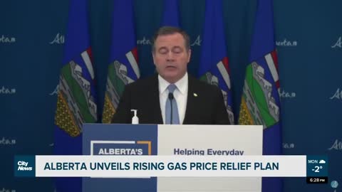 Alberta unveils rising gas price relief plan