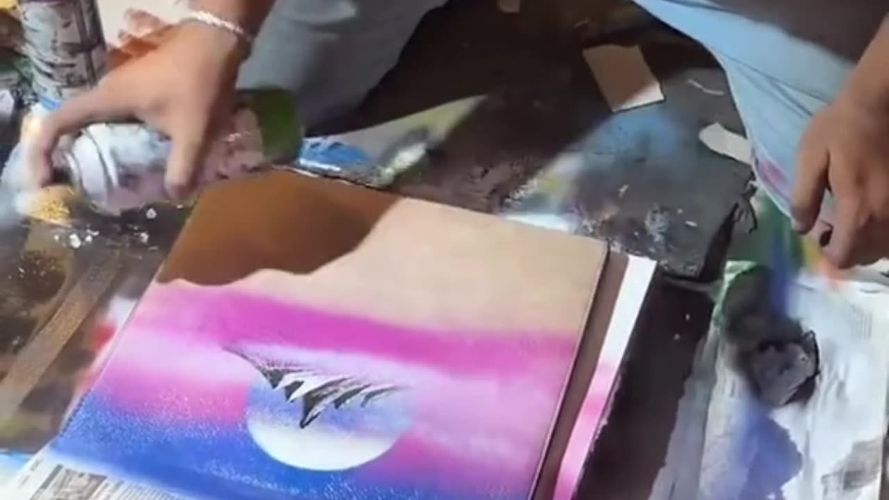 Room street amazing art Prada bag turn into beautiful scenery