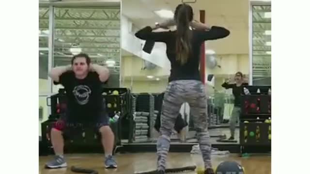 Mia Khalifa working out on her free day