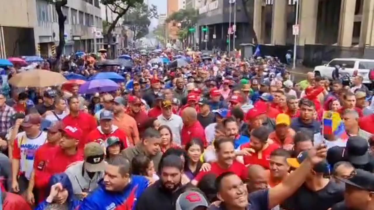 In Venezuela, a demonstration in support of President Maduro.