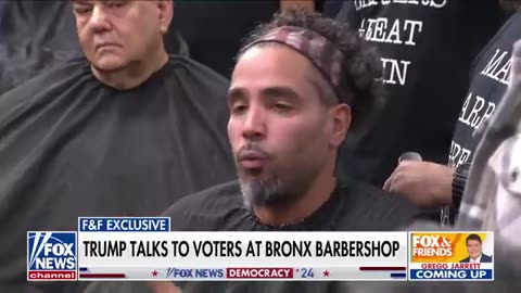 Trump chats with voters in NYC barbershop_ 'You guys are the same as me'