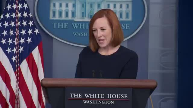 Peter Doocy Presses Jen Psaki on Joe Biden Breaking Mask Mandate in Restaurant in Washington D.C.