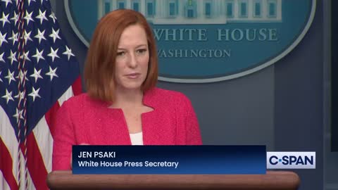 PSAKI:“Next Wednesday, the president will hold a formal press conference at 4p.m. in the afternoon.”