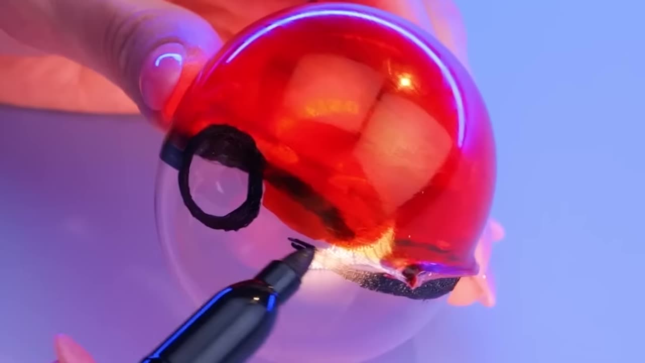 DIY Pokemon Ball 🟡 #shorts