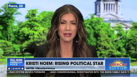 Kristi Noem real America's voice interview 9/7/2023