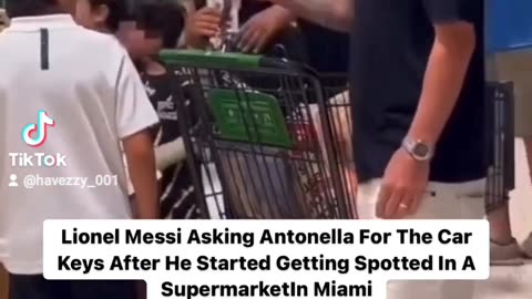 Lionel Messi spotted in a supermarket in Miami