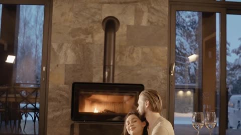 couple-sitting-in-front-of-a-fireplace