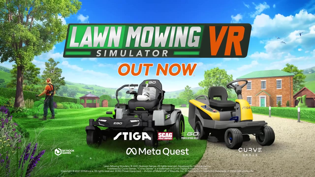 Lawn Mowing Simulator VR - Official Launch Trailer