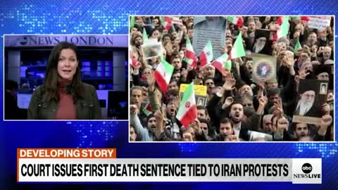 1st death sentence issued to anti-government protesters in Iran l ABCNL