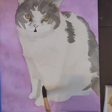 Grace D Paints Charlie the Cat
