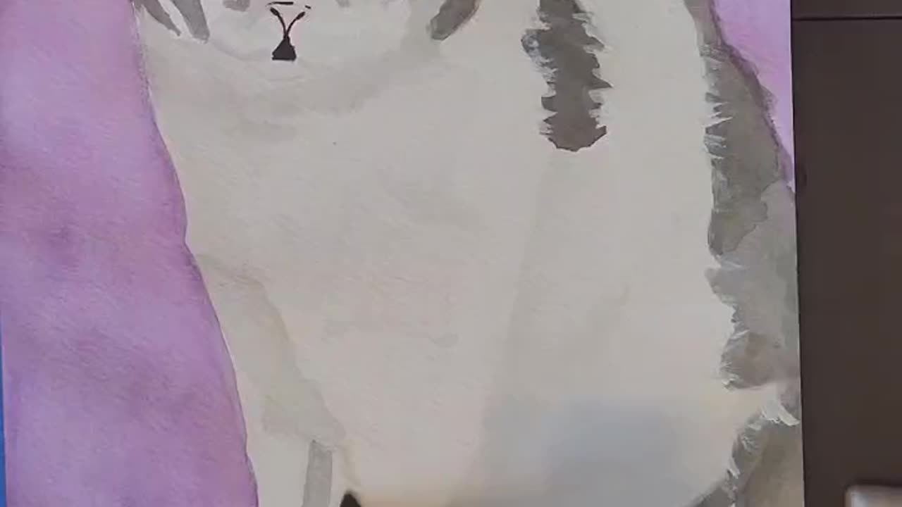 Grace D Paints Charlie the Cat